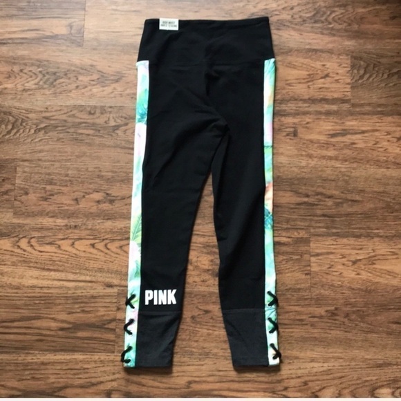 VS PINK High Waist Ankle Lace-Up Leggings - Picture 3 of 7